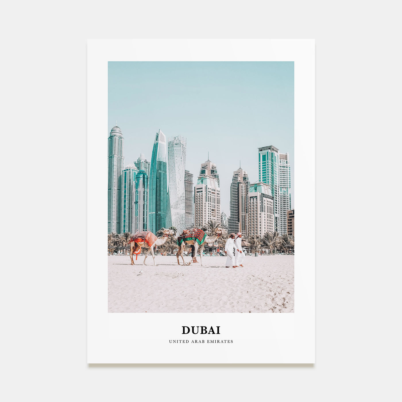 Dubai Portrait Color Poster