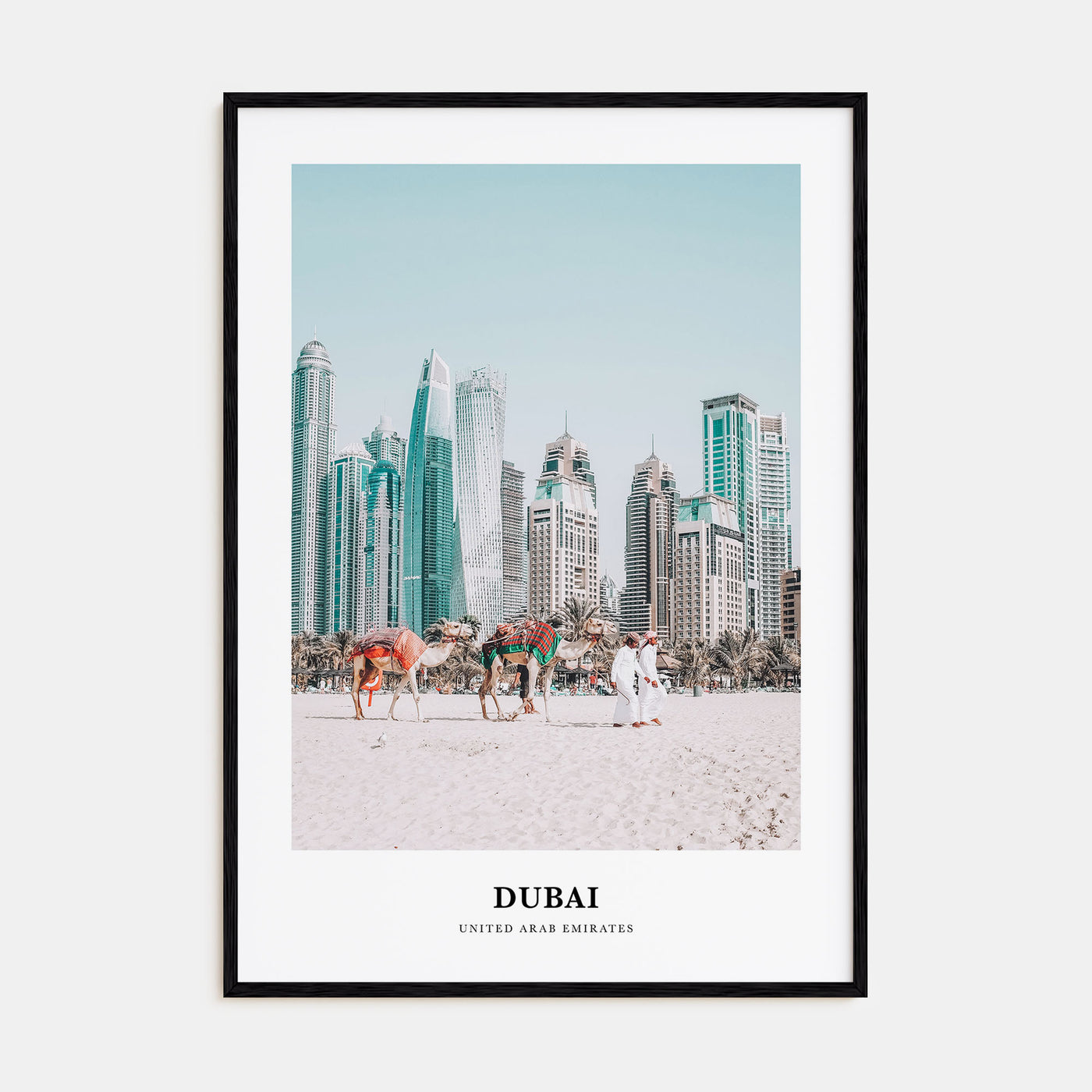 Dubai Portrait Color Poster