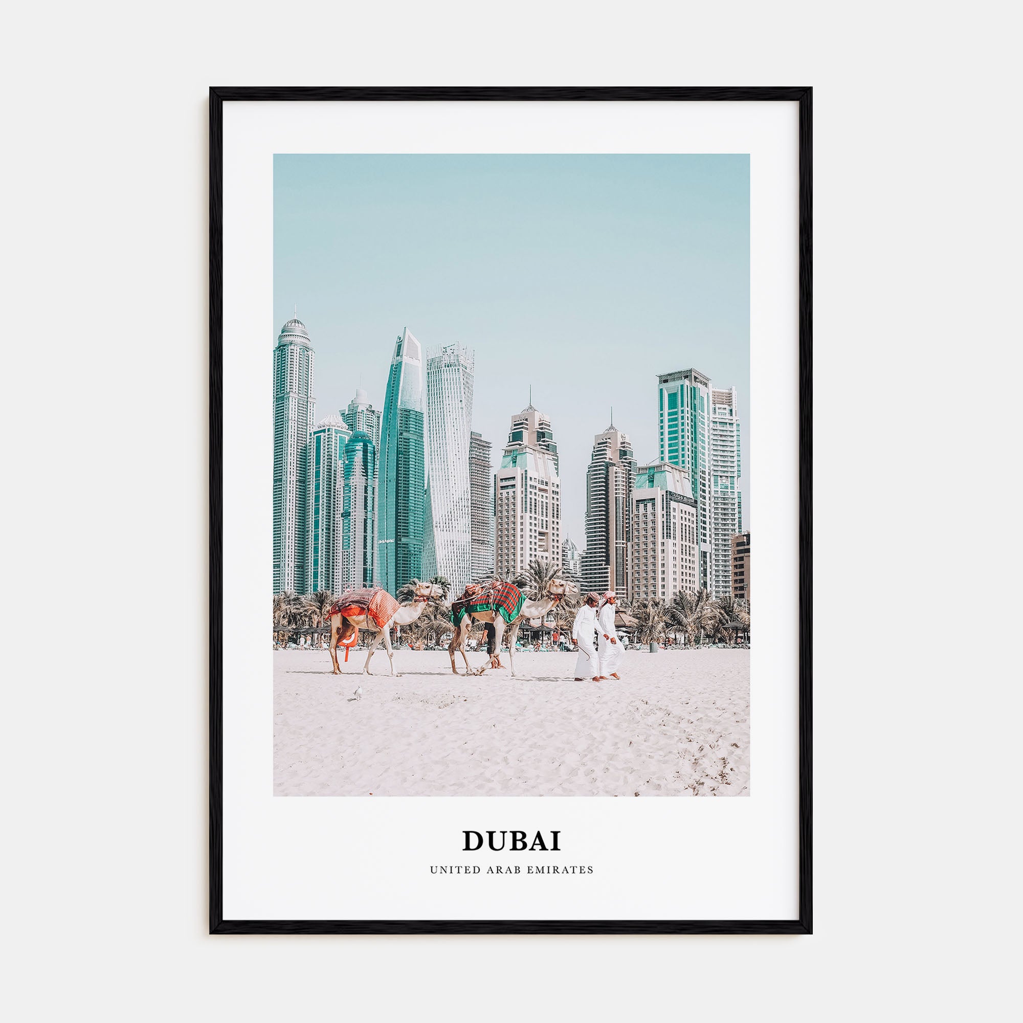 Dubai Portrait Color Poster
