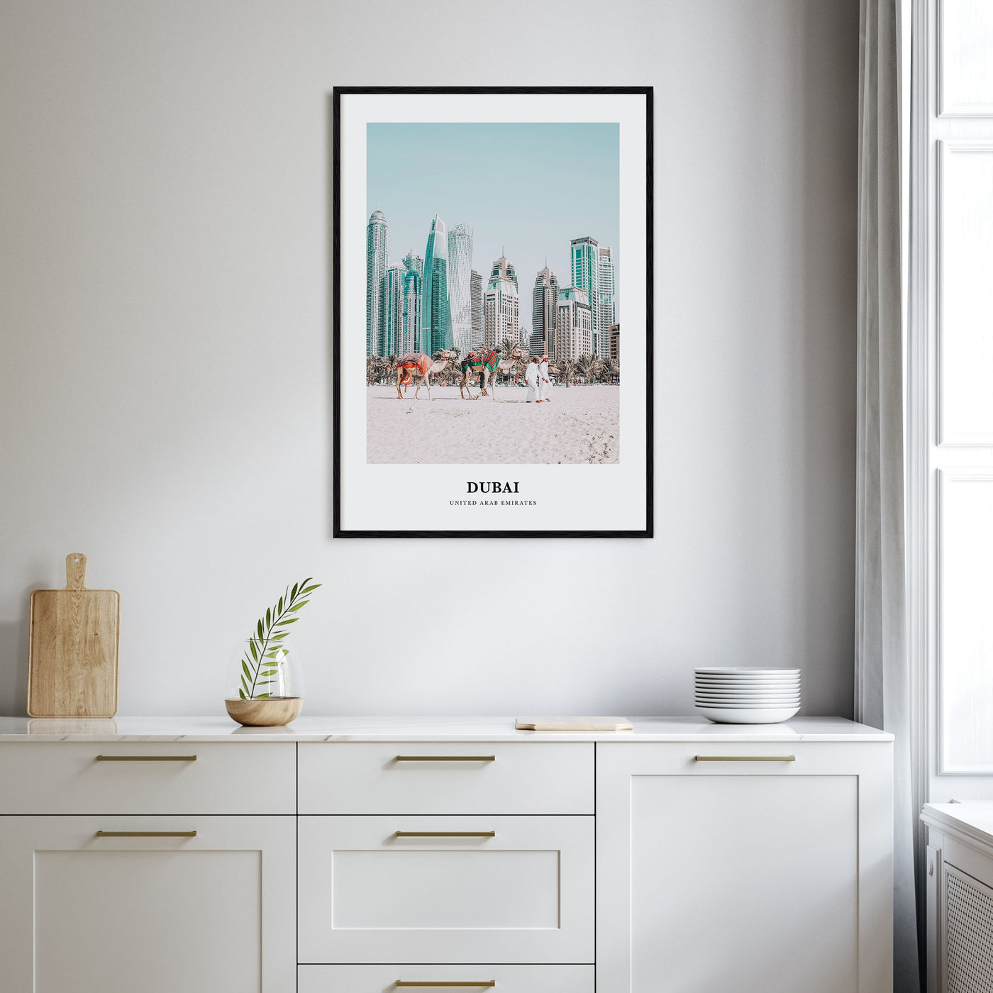 Dubai Portrait Color Poster
