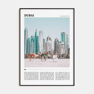 Dubai Travel Color Poster