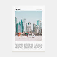 Dubai Travel Color Poster
