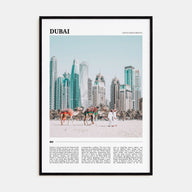 Dubai Travel Color Poster
