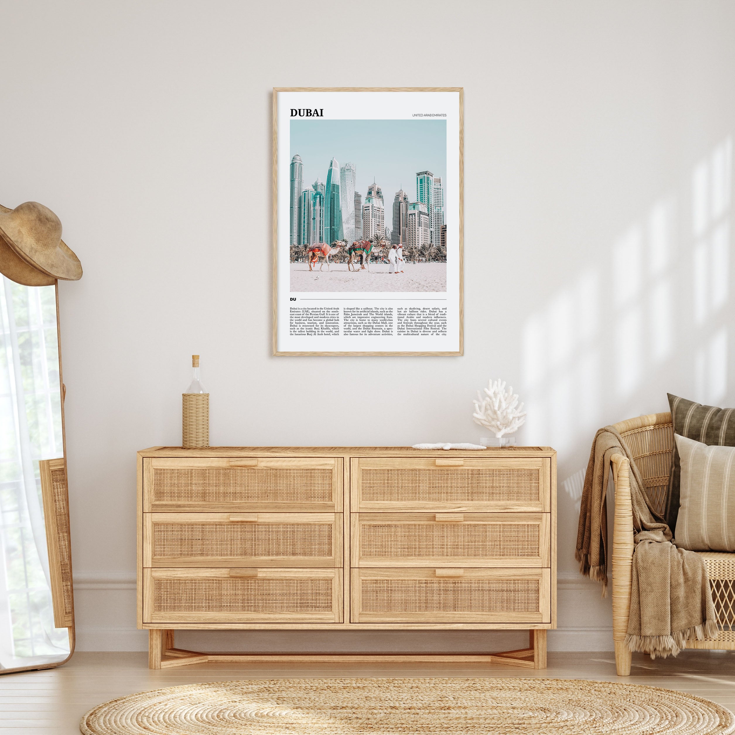Dubai Travel Color Poster