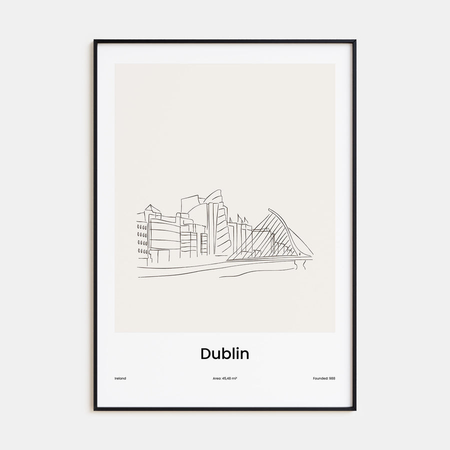 Dublin Drawn Poster
