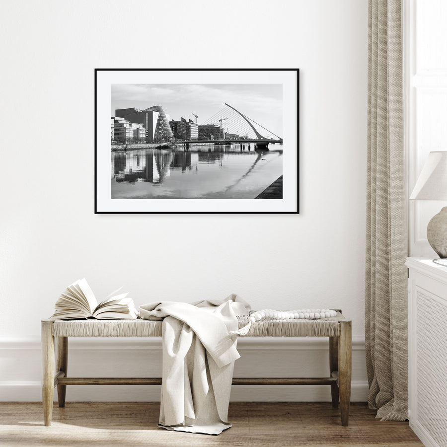 Dublin Landscape B&W Poster