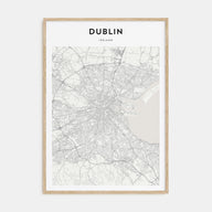 Dublin Map Portrait Poster