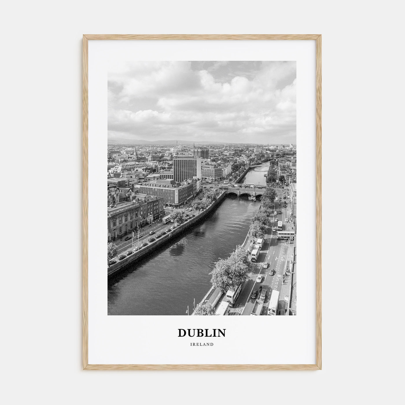 Dublin Portrait B&W No 1 Poster