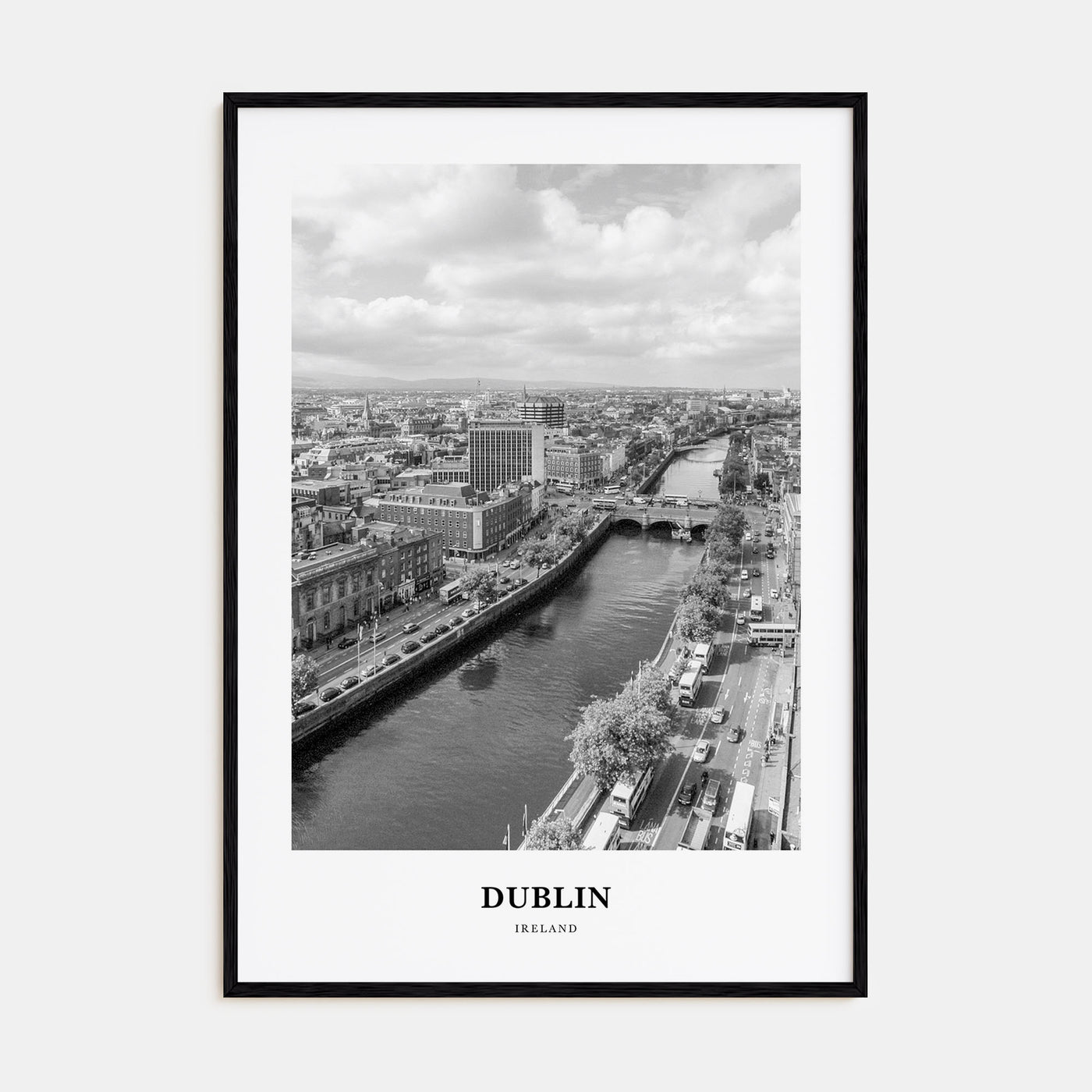 Dublin Portrait B&W No 1 Poster