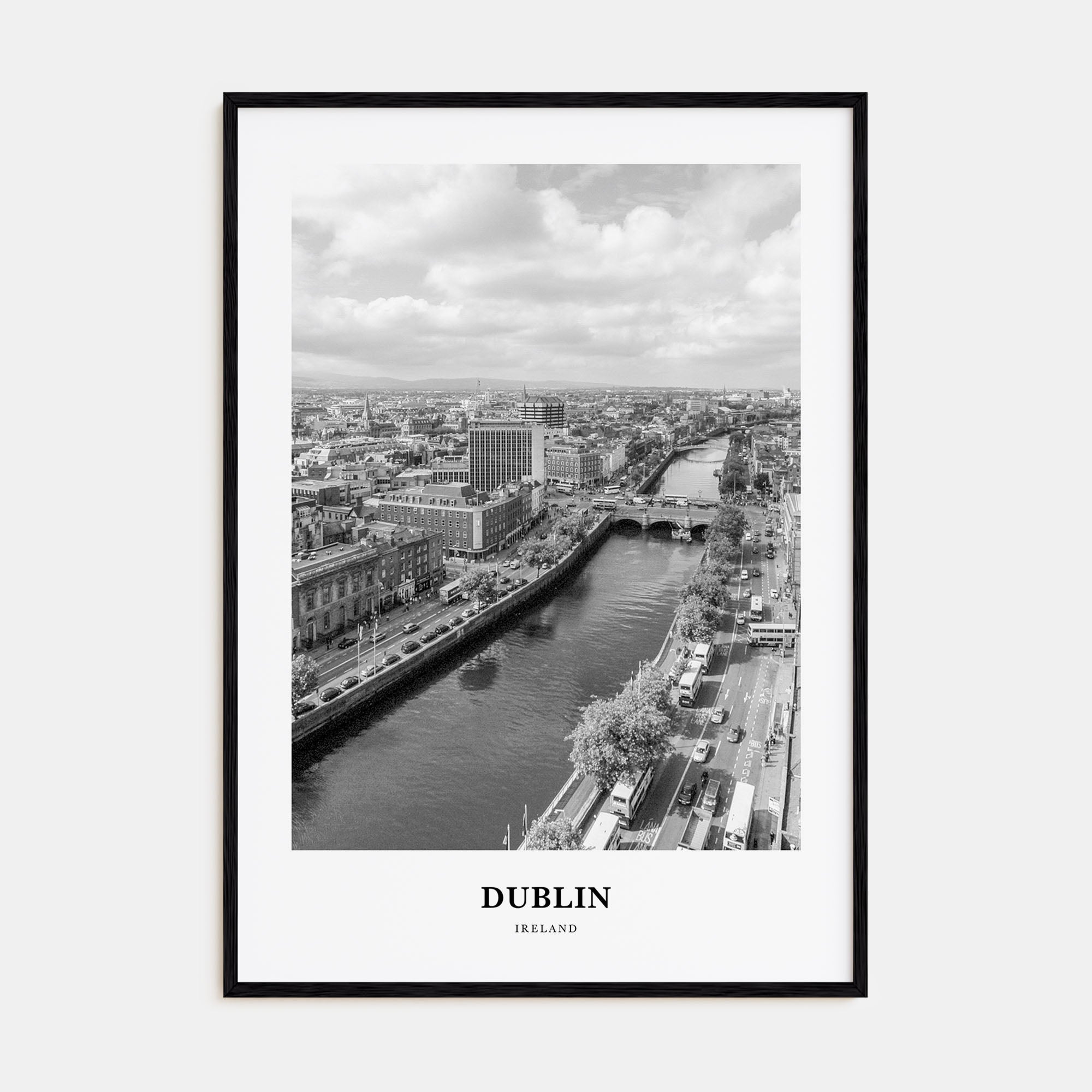 Dublin Portrait B&W No 1 Poster