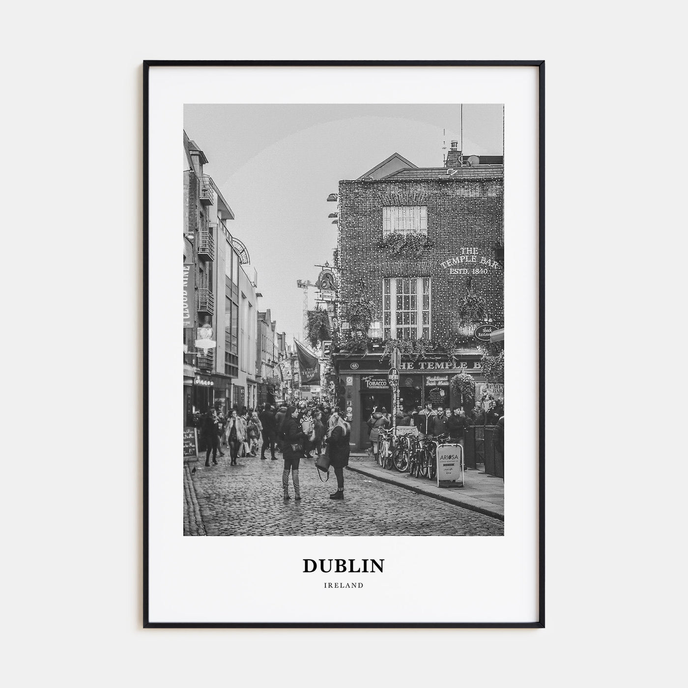 Dublin Portrait B&W No 3 Poster