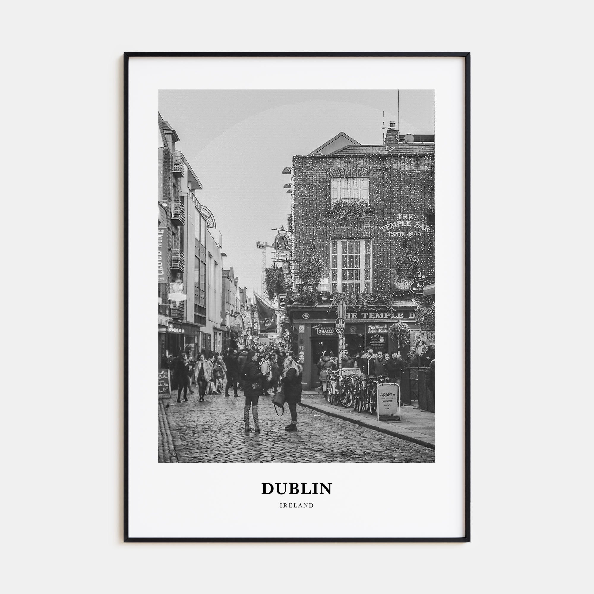 Dublin Portrait B&W No 3 Poster