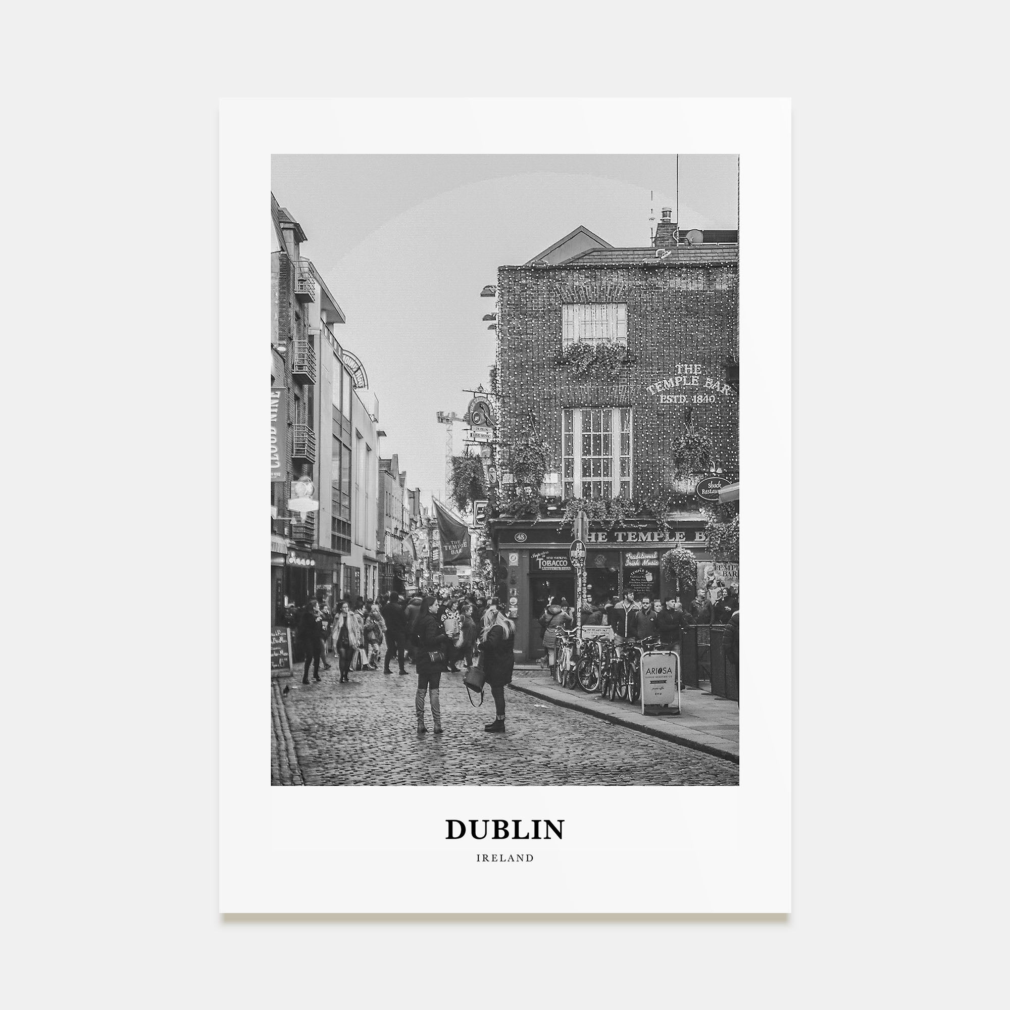 Dublin Portrait B&W No 3 Poster
