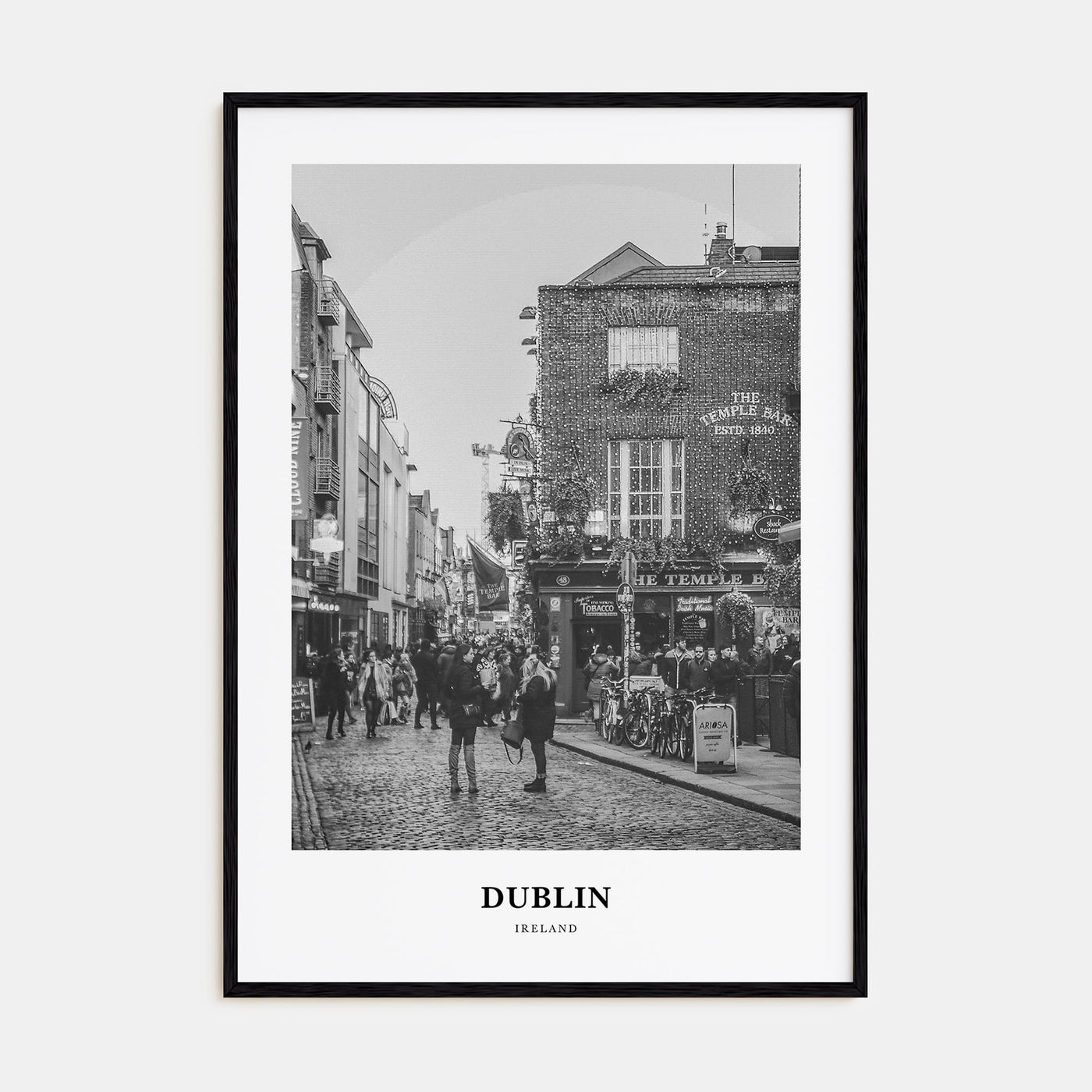 Dublin Portrait B&W No 3 Poster