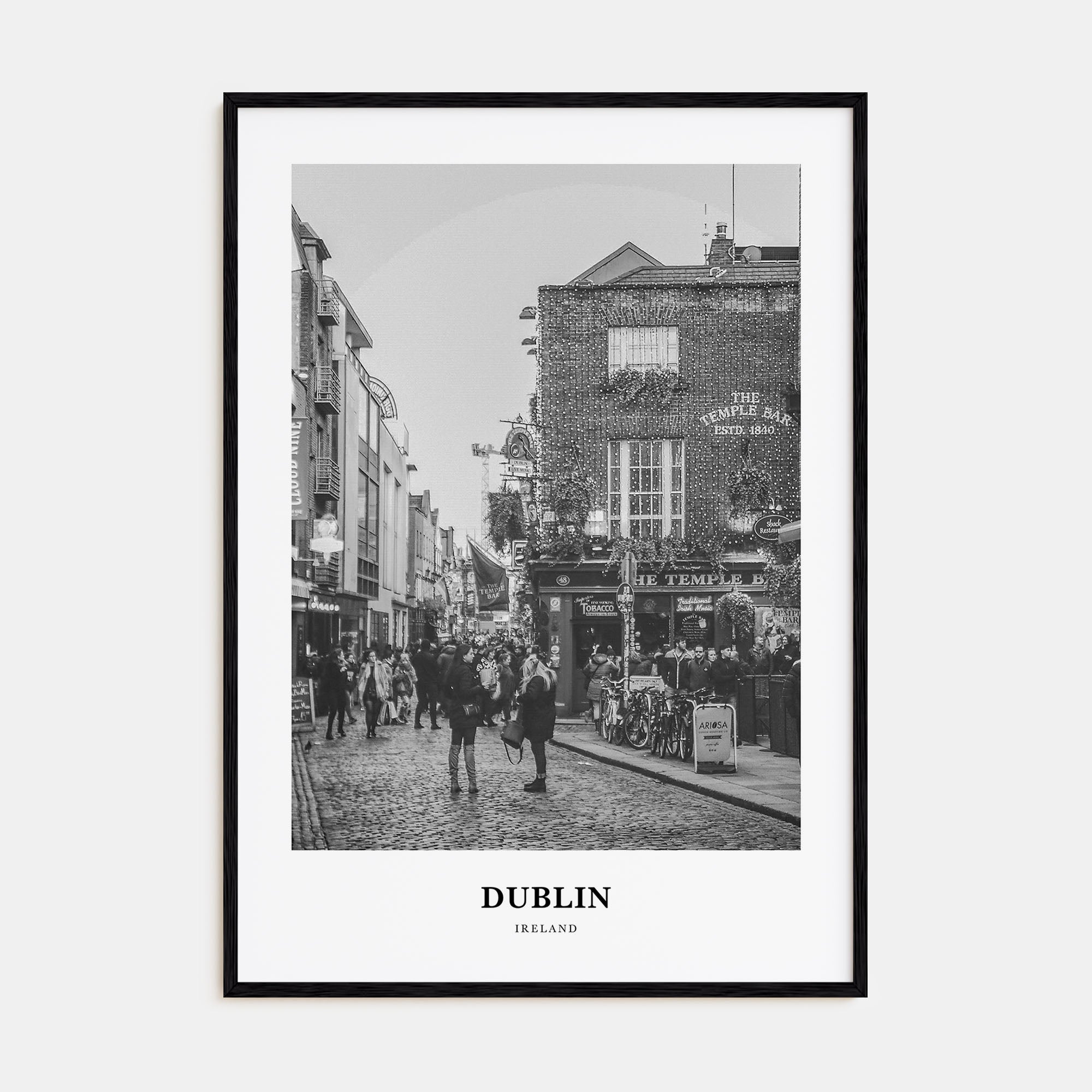 Dublin Portrait B&W No 3 Poster