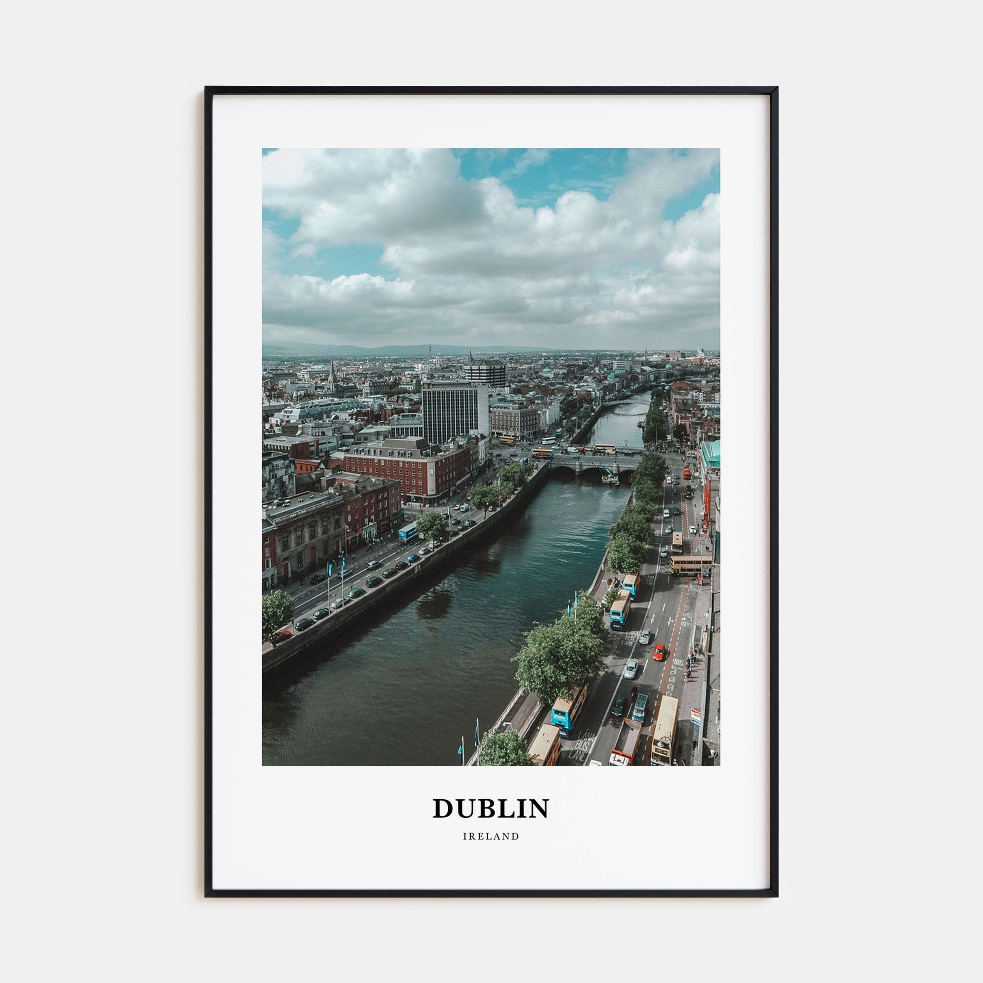 Dublin Portrait Color Poster