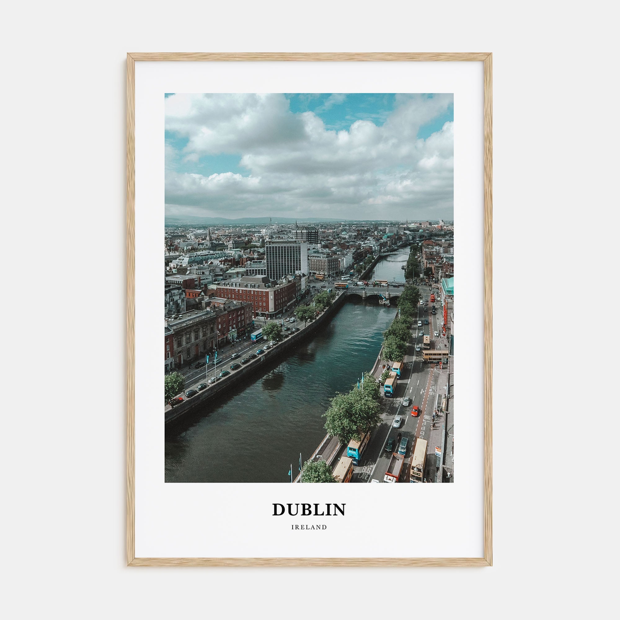 Dublin Portrait Color Poster