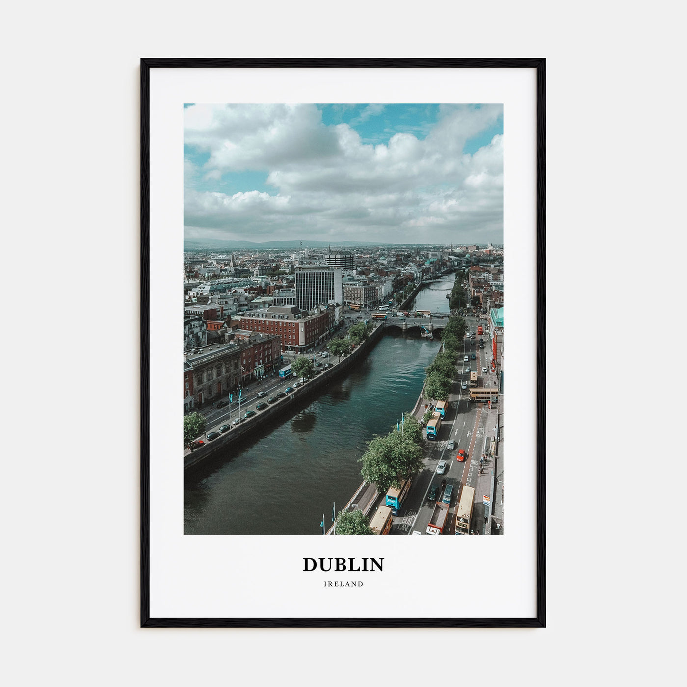 Dublin Portrait Color Poster