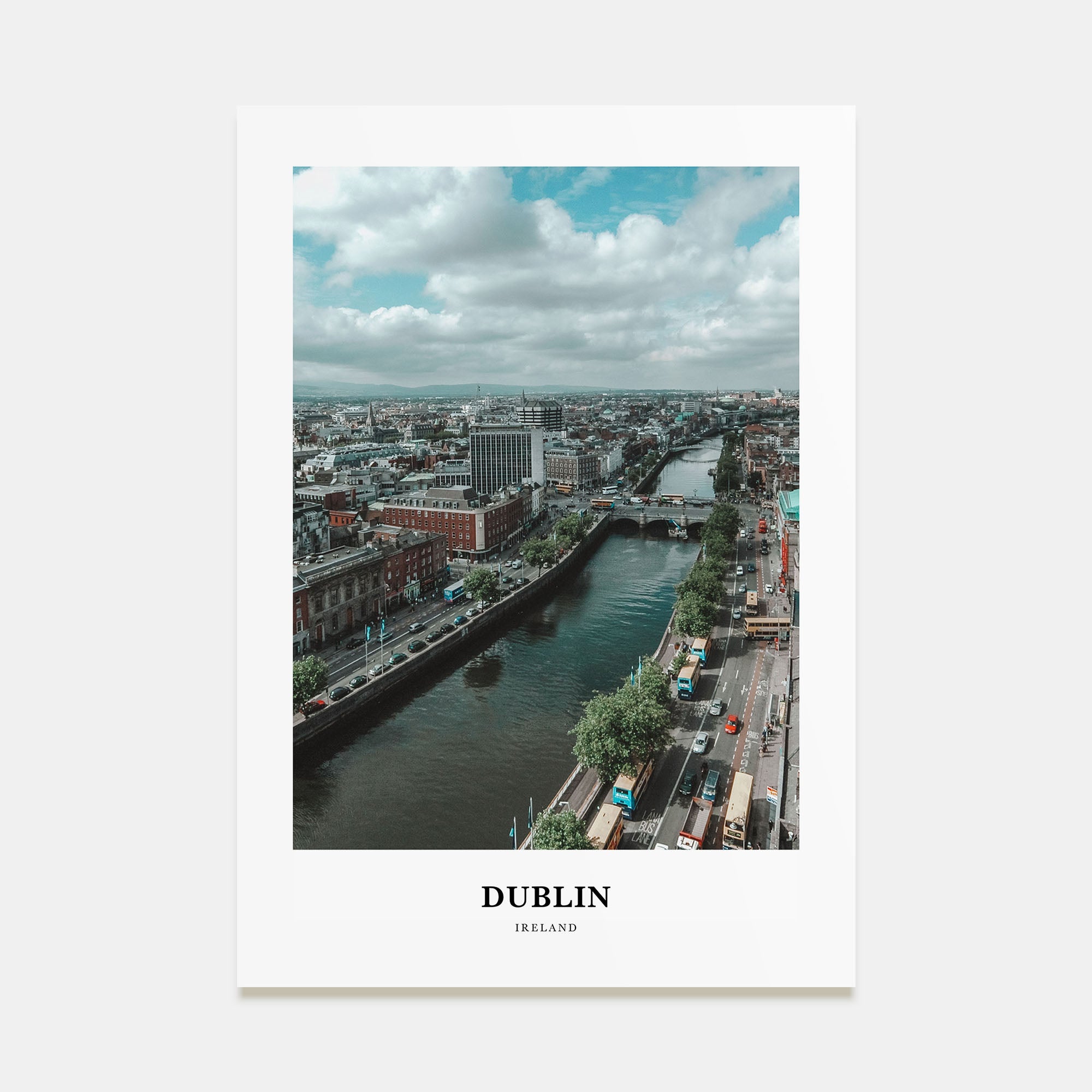 Dublin Portrait Color Poster