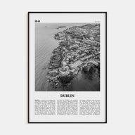 Dublin Travel B&W No 3 Poster