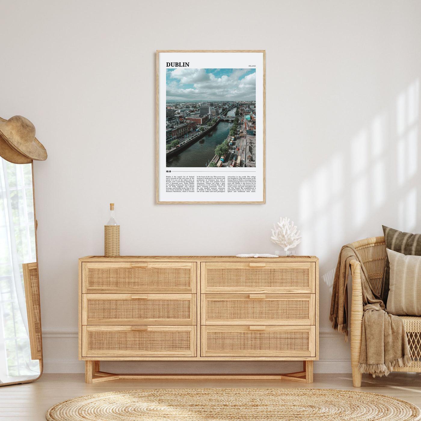 Dublin Travel Color Poster