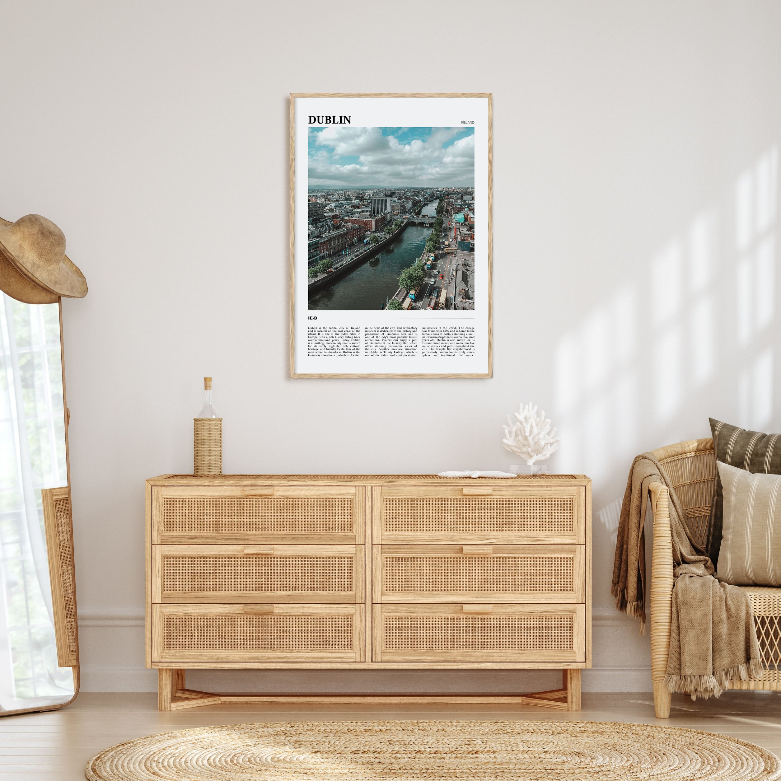 Dublin Travel Color Poster