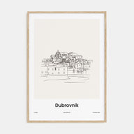 Dubrovnik Drawn Poster