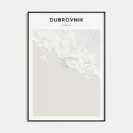 Dubrovnik Map Portrait Poster