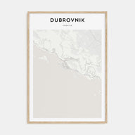 Dubrovnik Map Portrait Poster