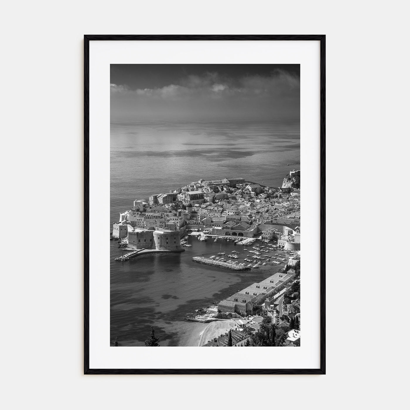 Dubrovnik Photo B&W Poster