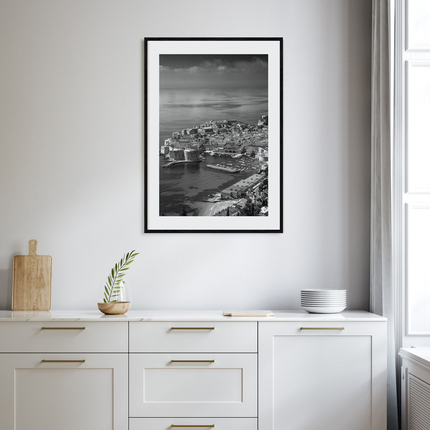 Dubrovnik Photo B&W Poster
