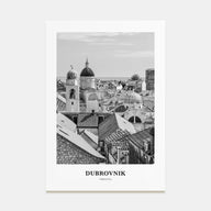 Dubrovnik Portrait B&W Poster