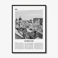 Dubrovnik Print Black and White, Dubrovnik Wall Art, Dubrovnik Poster, Dubrovnik Photo, Hrvatska, Croatia, Dubrovnik-Neretva, Europe
