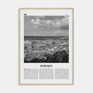 Dubuque Travel B&W Poster