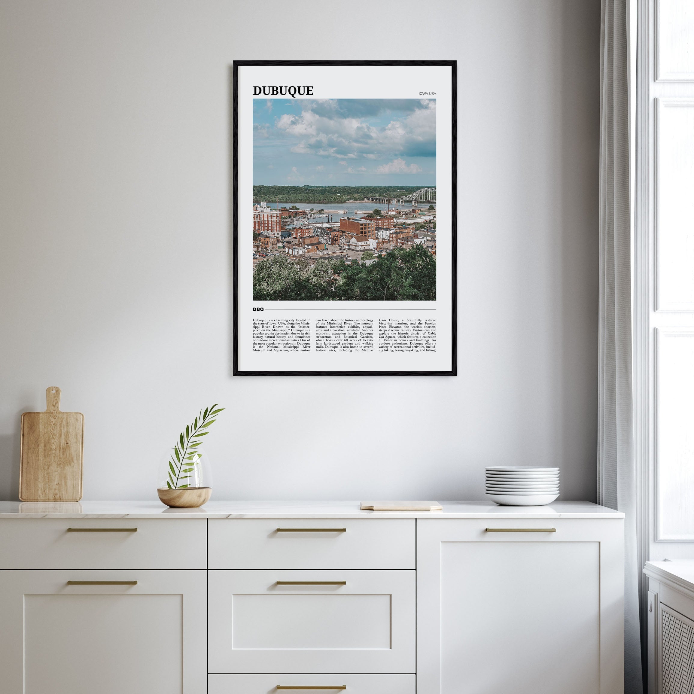 Dubuque Travel Color Poster