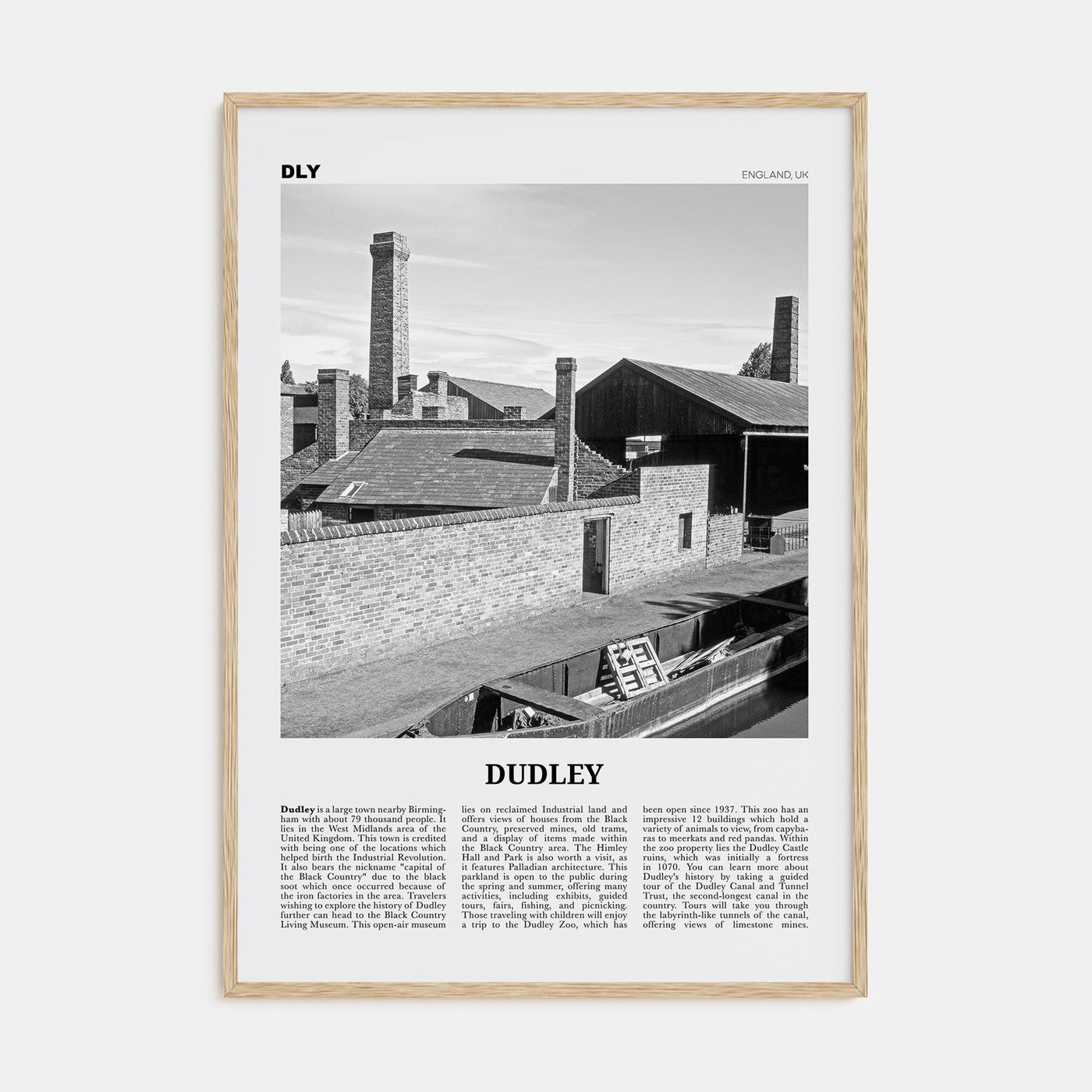 Dudley Travel B&W Poster