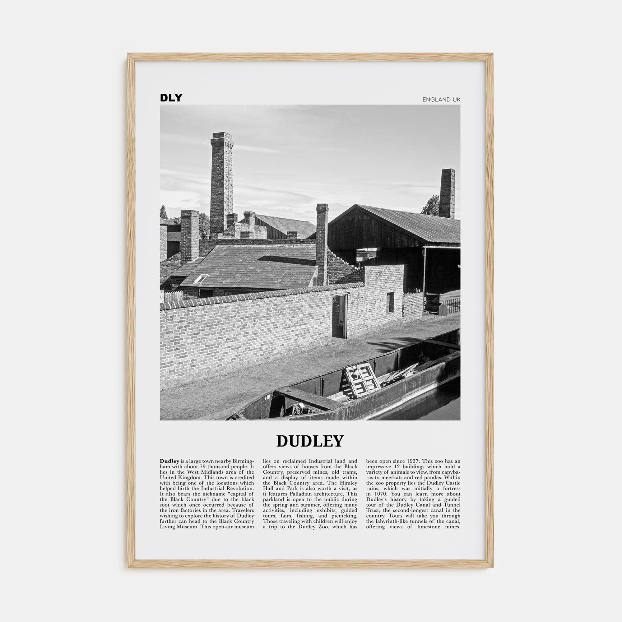 Dudley Travel B&W Poster