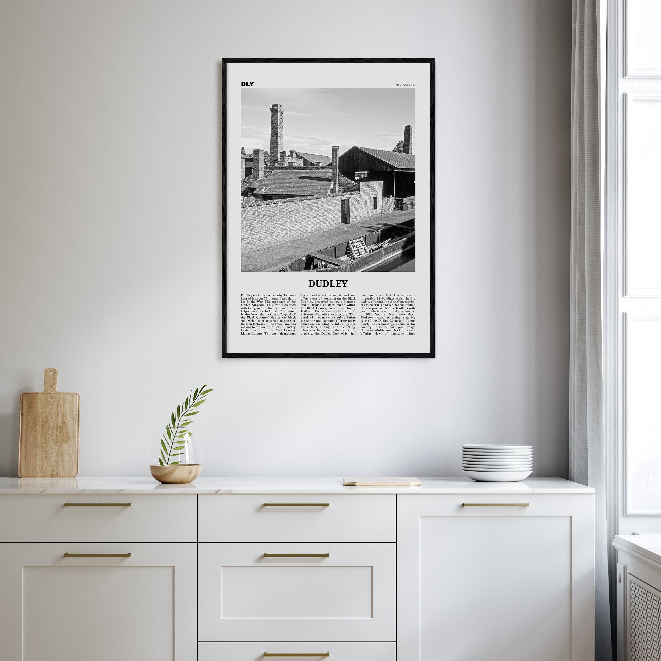 Dudley Travel B&W Poster