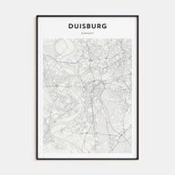 Duisburg Map Portrait Poster