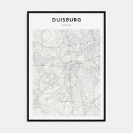 Duisburg Map Portrait Poster