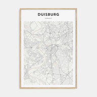 Duisburg Map Portrait Poster