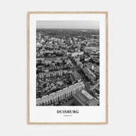 Duisburg Portrait B&W Poster