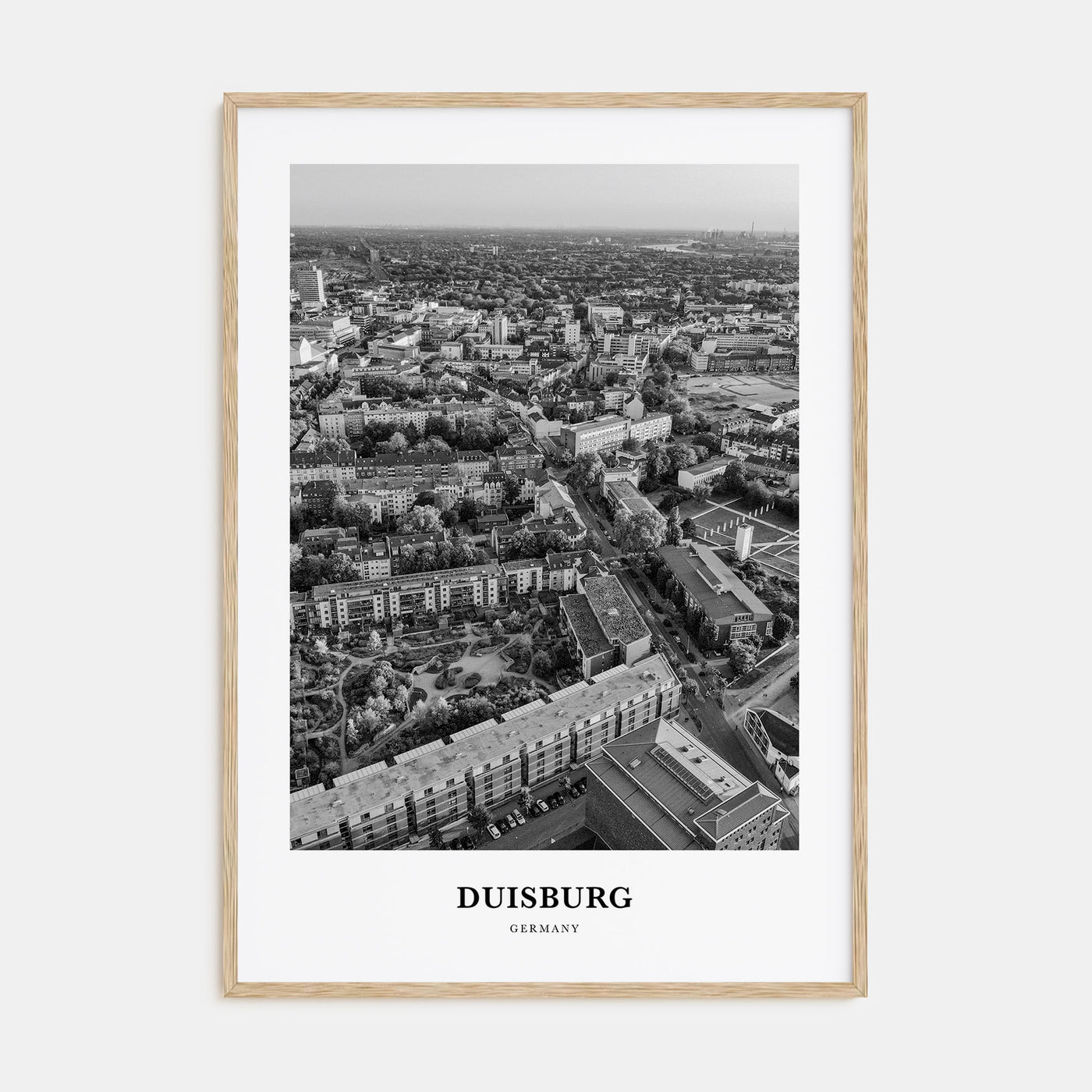 Duisburg Portrait B&W Poster