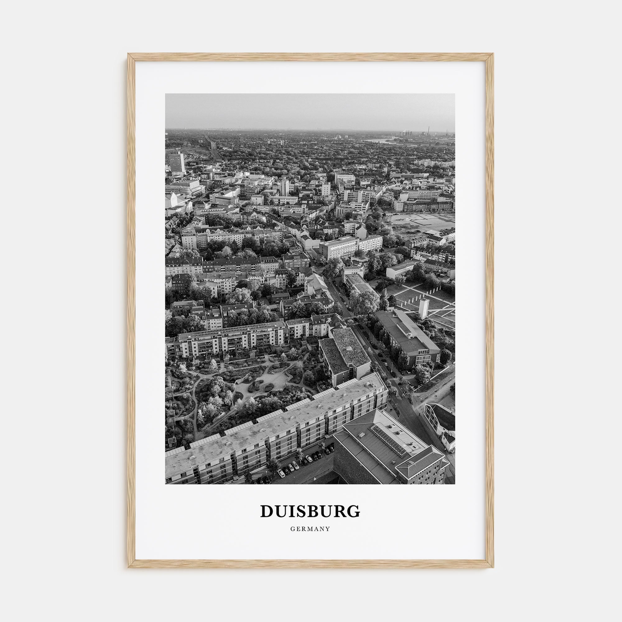 Duisburg Portrait B&W Poster