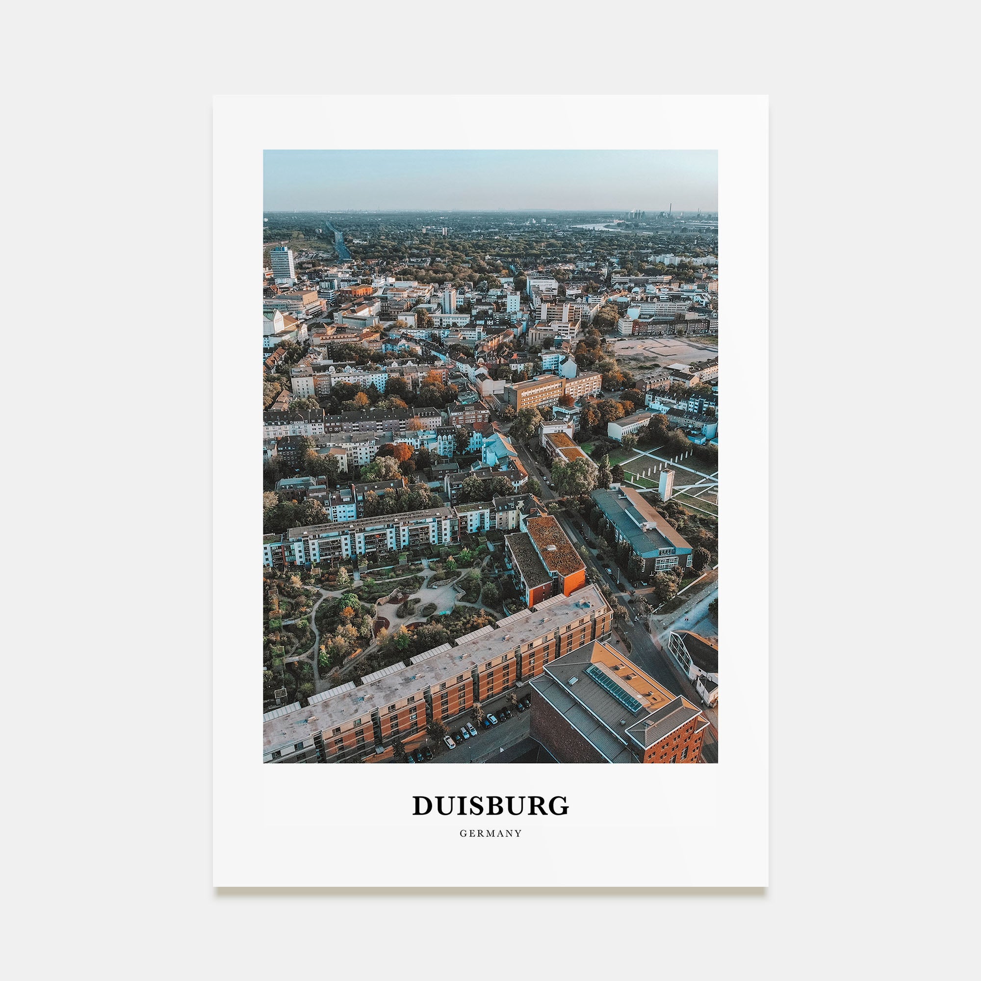 Duisburg Portrait Color Poster