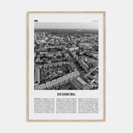 Duisburg Travel B&W Poster