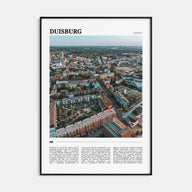 Duisburg Travel Color Poster