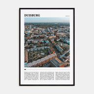 Duisburg Travel Color Poster