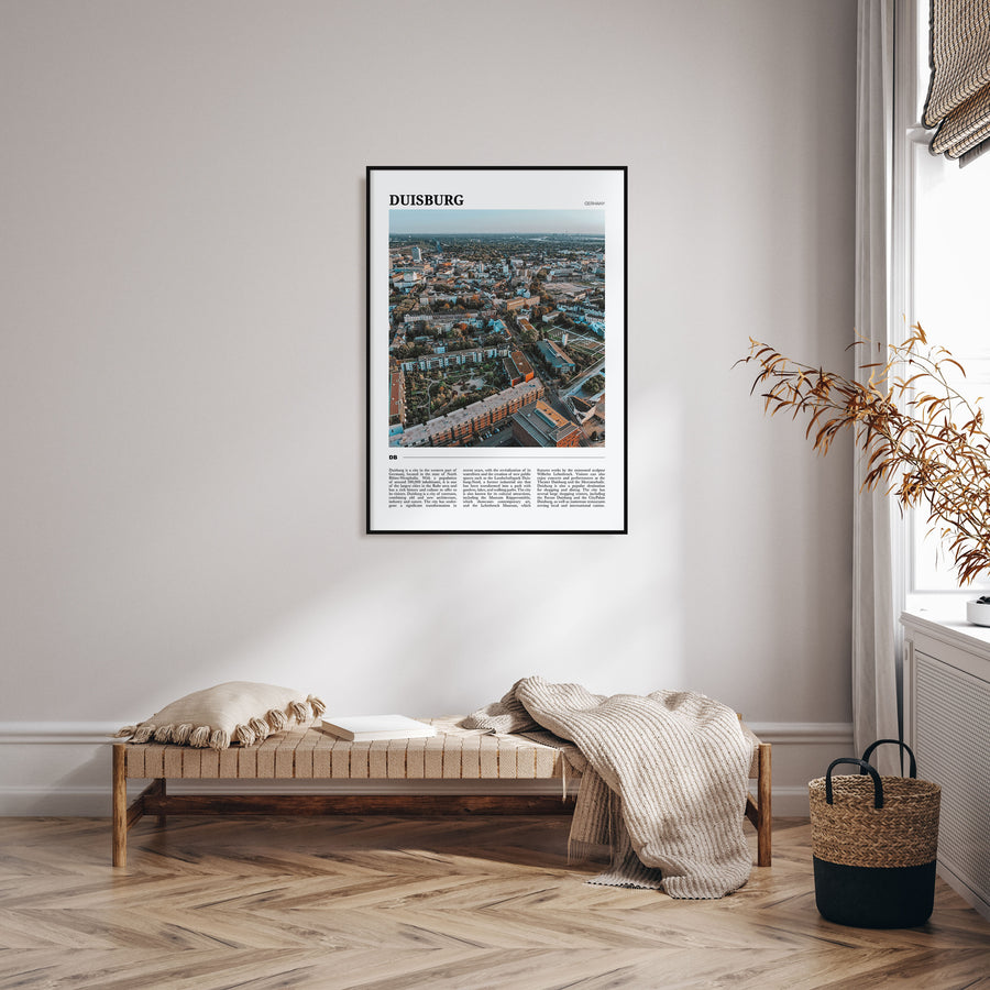 Duisburg Travel Color Poster