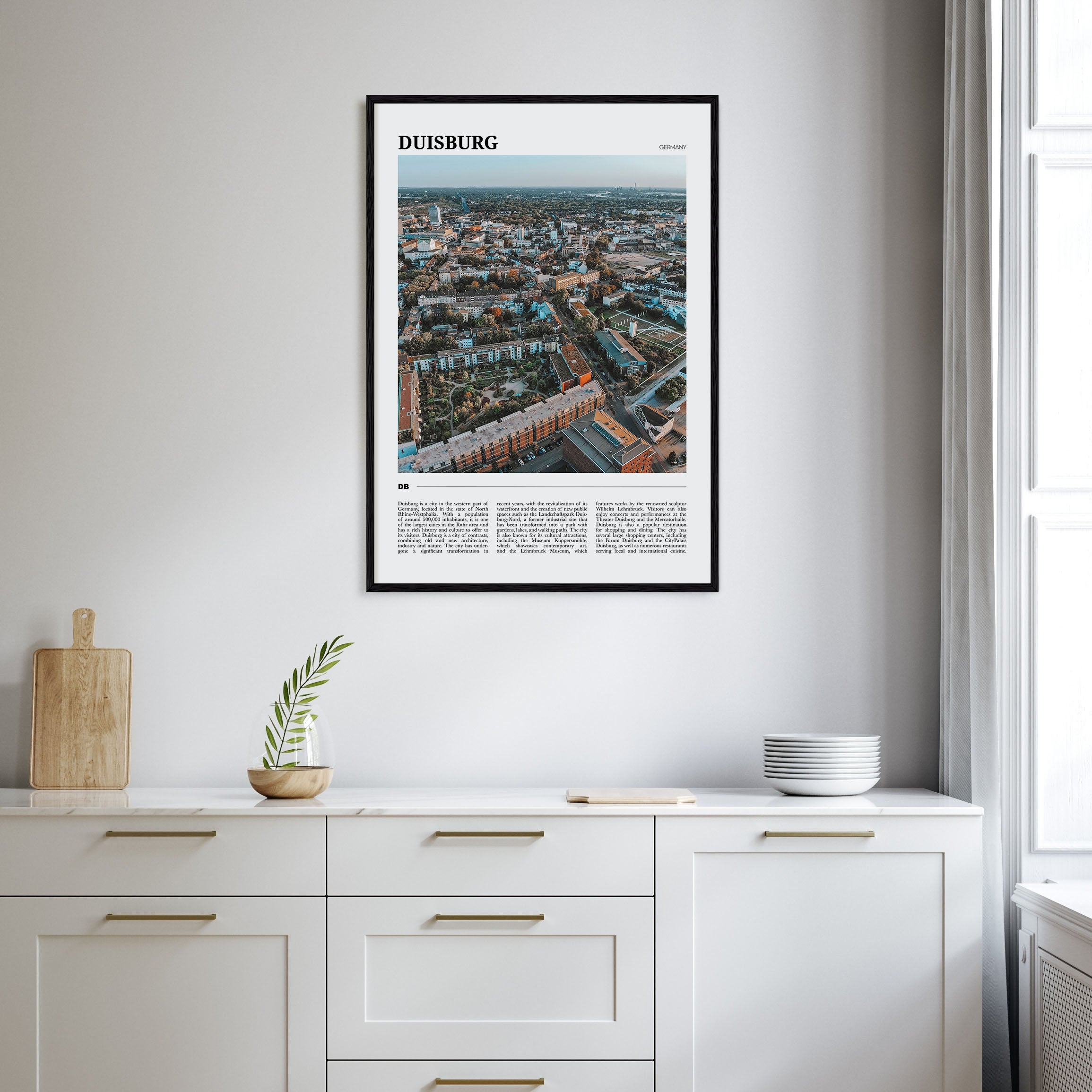 Duisburg Travel Color Poster